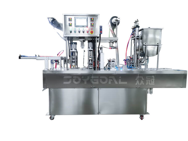 automatic cup filling and sealing machine for Fragrance water juice jelly